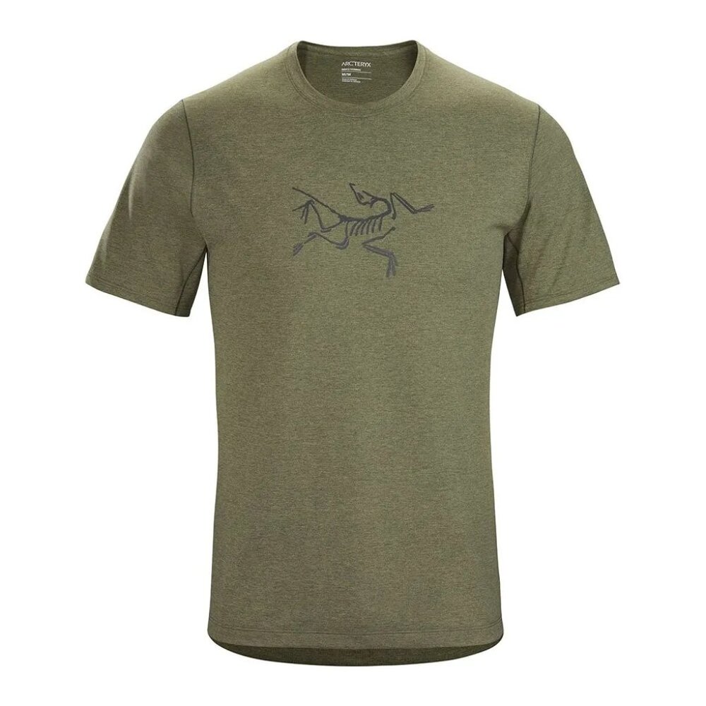 Arc'teryx Men's Short Sleeve Logo Tee in Olive Green